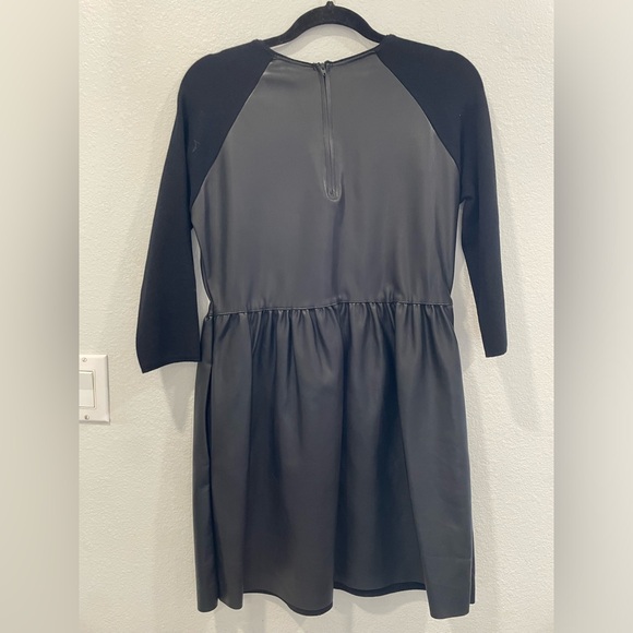 NWT ZARA Knit and Faux Leather Mini Large - Picture 3 of 3